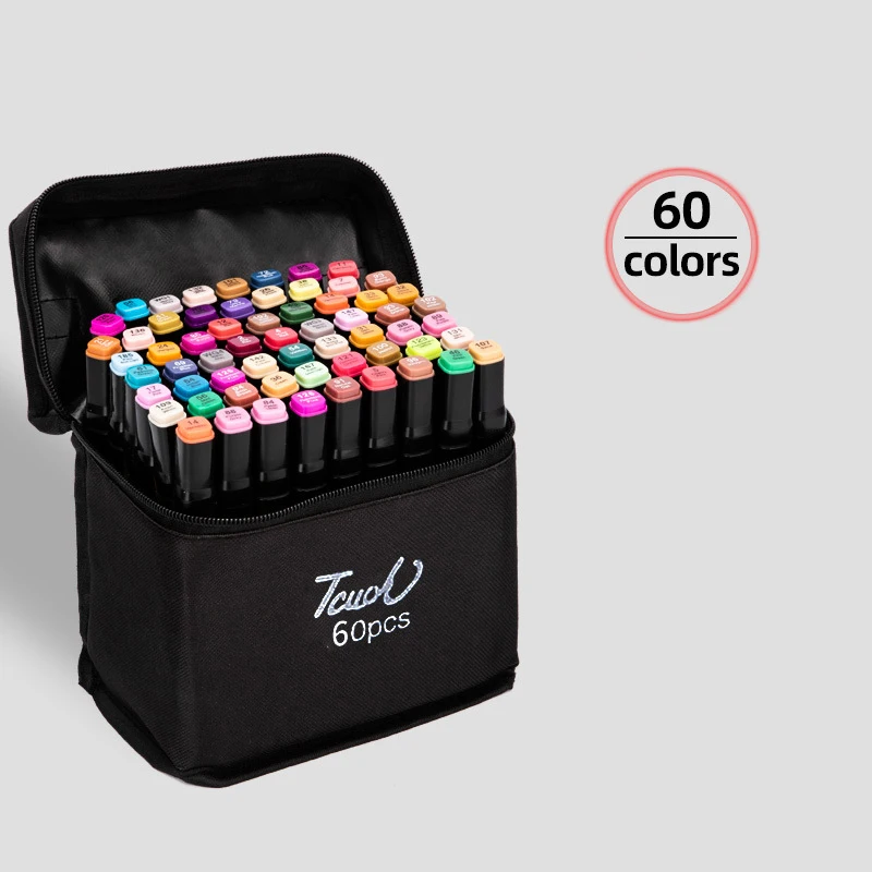 48 Colors Double Tip Sketch Markers Alcohol Based Art Markers Pen