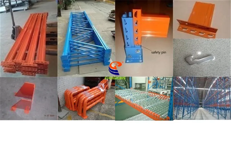 Yongwang Adjustable Flexible Steel Shelf Shelving Pallet Racking Roll Forming Machine Heavy Duty Pallet Racking Beam Rack