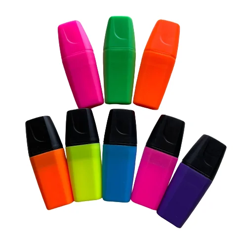 Custom logo pink marker pen paper copy fax color draw highlight marker highlighter