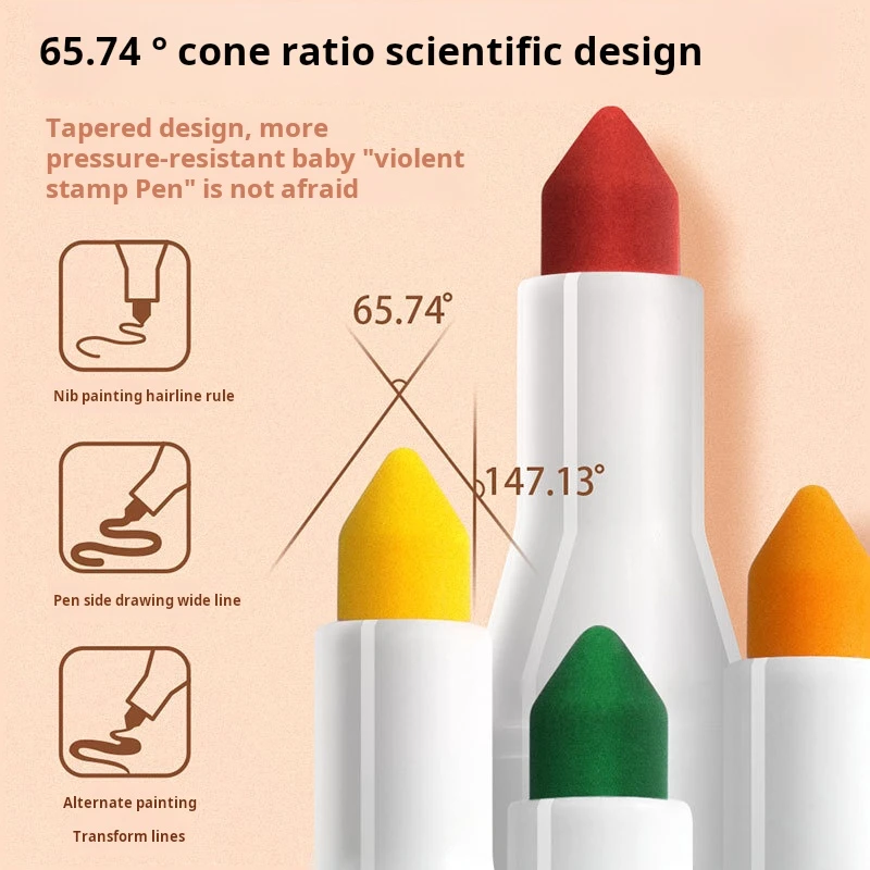 Wholesale 12 Washable Color Pen  Art Marker  paint water-soluble baby painting graffiti markers Marker Pen  For Kid
