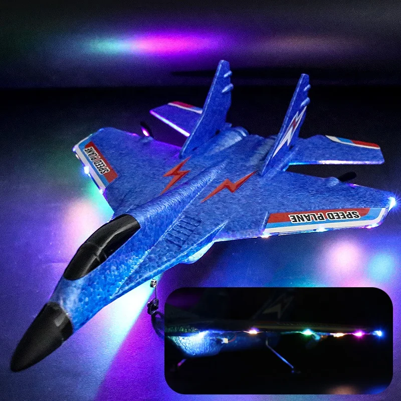 2.4G Yellow Remote Control RC Flying Toys Fighter Glider Plane Aircraft EPP Foam Airplane for Kids