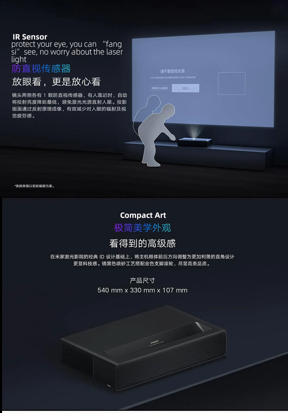 New Xiaomi 2 4k Mi Tv Miui Projector 4k Home Cinema Projectors Memc Proyector,Xiaomi Laser Cinema 2 Ust Projector 2400ansi