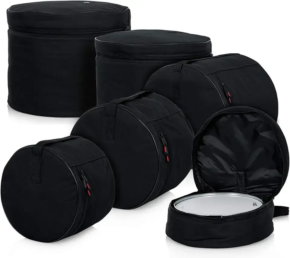 Customizable Color Oxford Waterproof Drum Kit 4-Set Instrument Bag High Quality Storage Bag with Custom Features