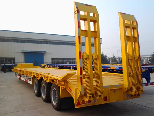  AOTONG Дешевые 4 оси 100 тонн тяжелый трактор с передней нагрузкой низкая платформа трейлер для продажи Южная