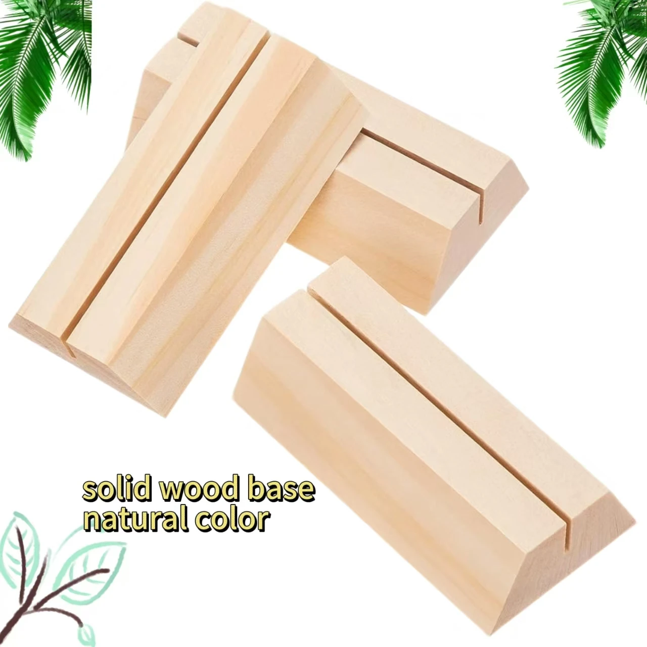Hot Sale Wooden Card Holders Wood Menu Holder Wood Sign Stand for Wedding Party Birthday Home Decor