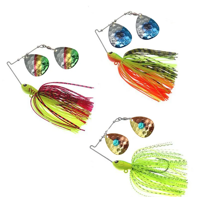 2021 Top quality chatterbait blades china fishing accessories spinner bait Heart-shaped parts