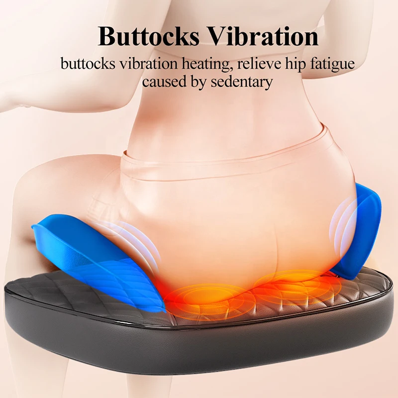 Hot Sale Luxury Electric Infrared Back Massage Cushion Adjustable Knead and Knock Hip Massager