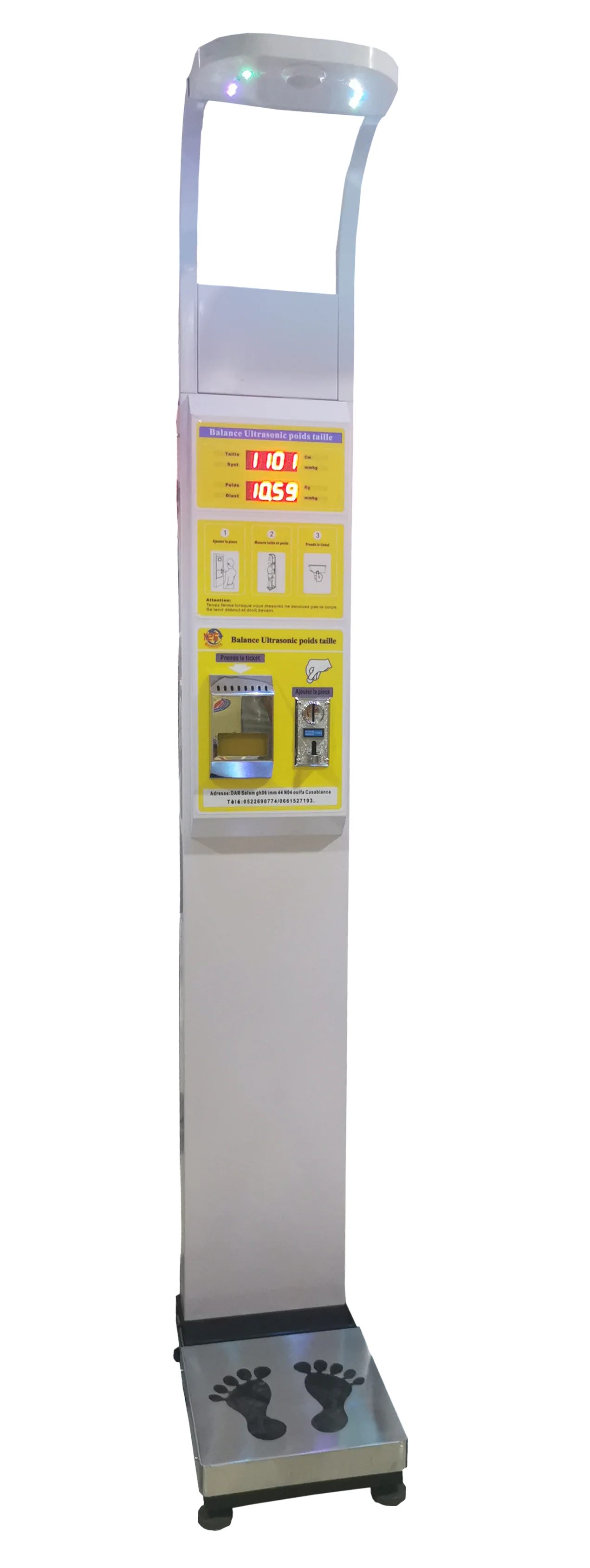 Digital Ultrasonic Height And Weight BMI Blood Pressure Body Composition Analysis measuring machine