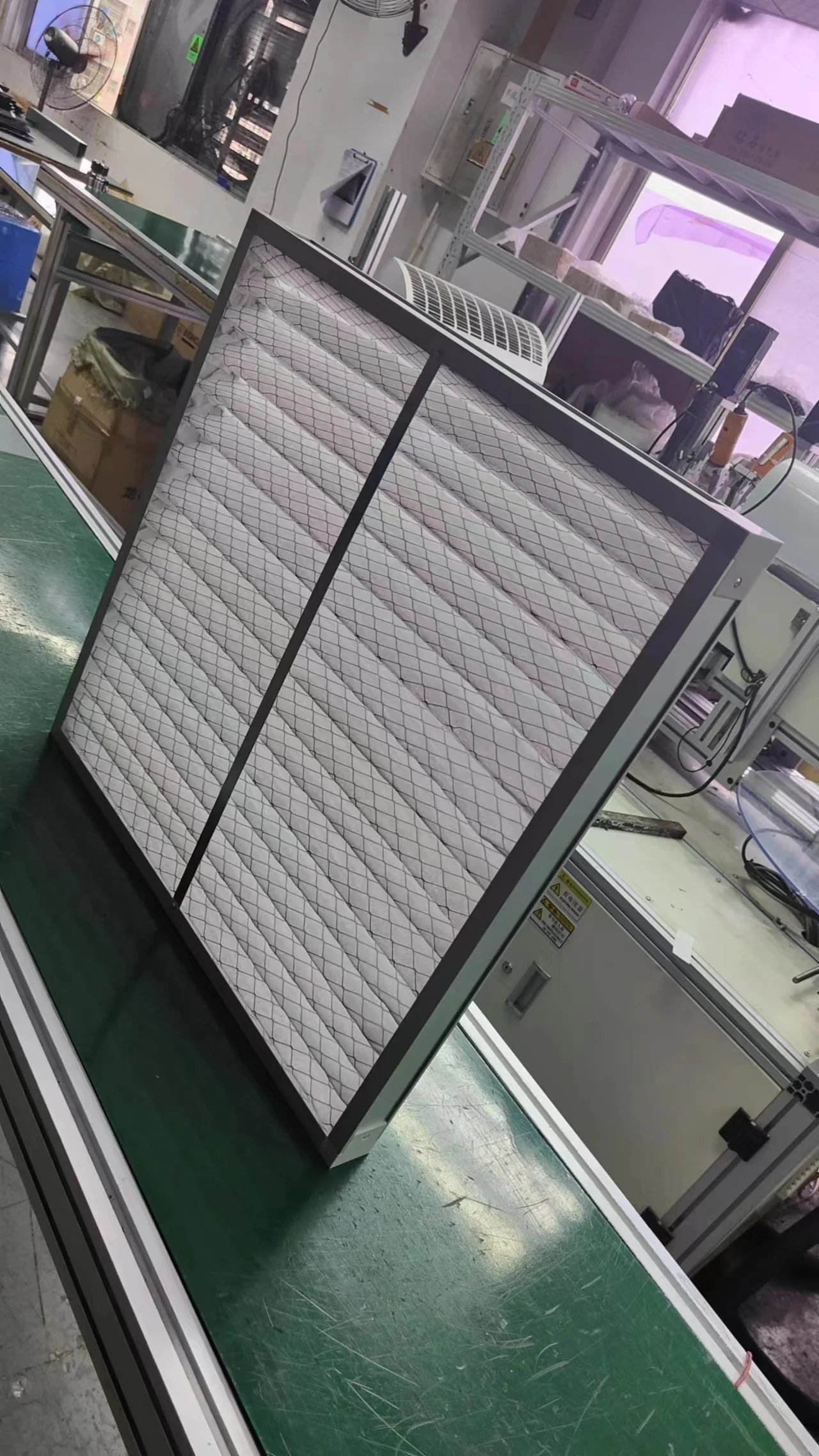 24x24x2 Primary Efficiency 85% F7 F8 F9 MERV 12 13 14 air filter galvanized steel frame yellow media