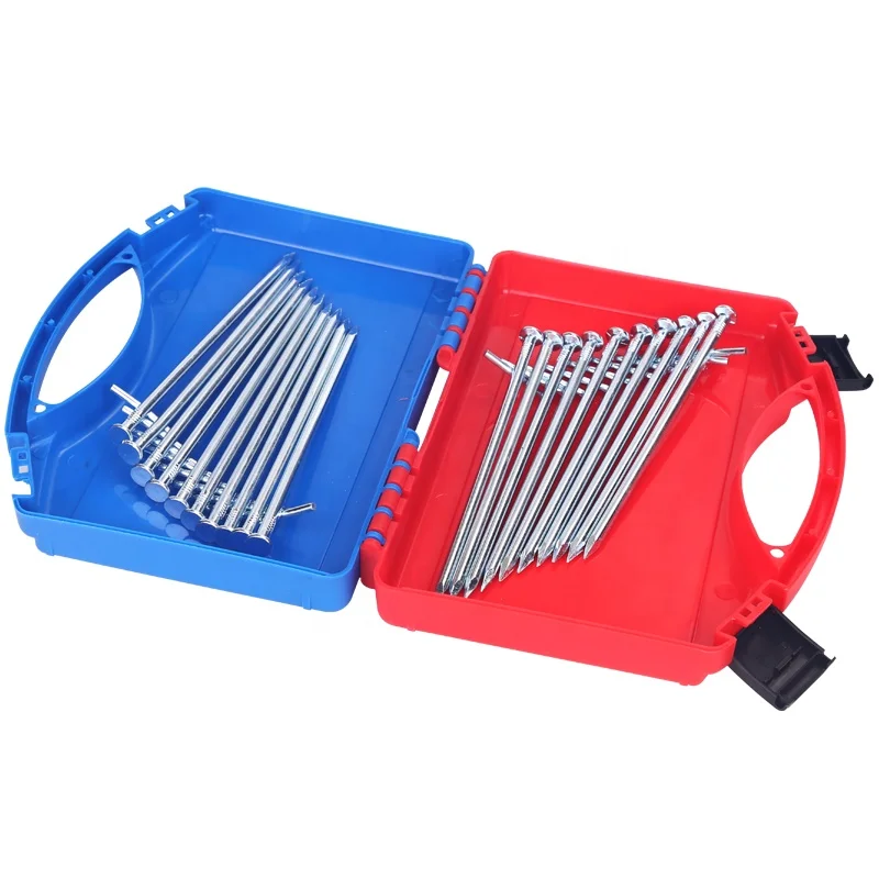 High Strength 17cm Galvanized Steel Camping Tent Peg Outdoor Metal Tent Pole Pegs