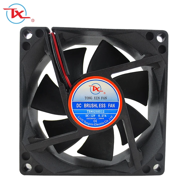 8025 DC бесщеточный вентилятор 12V 24V 48V 3 дюйма 80 мм Мини осевой для кабинета 80x80x25 рукав или шариковый