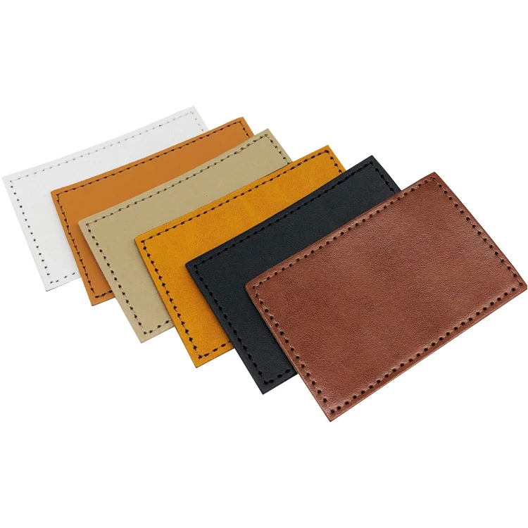 Wholesale Custom Leather Heat Transfer Patch Sublimation Blank Leather Patch For Clothing
