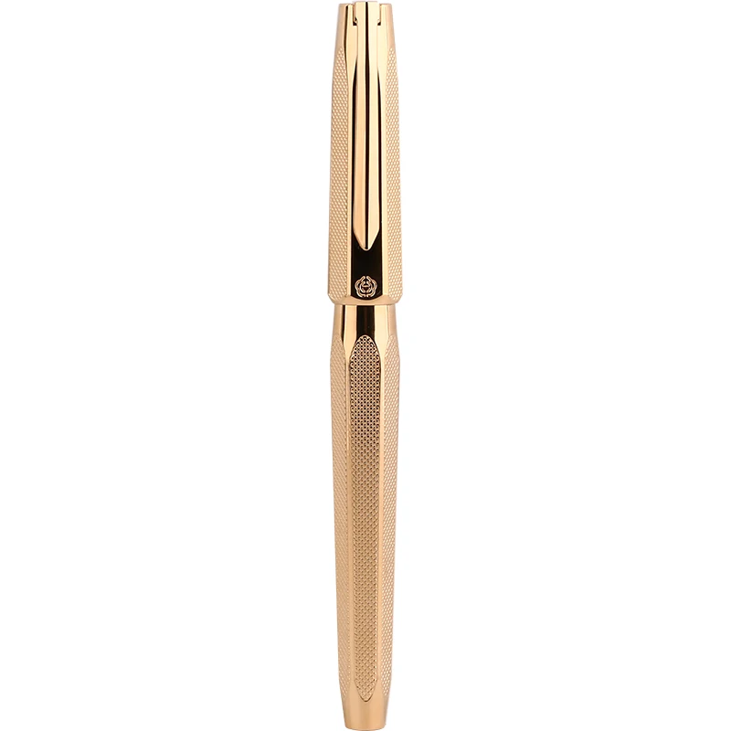 Gold Fountain Pen HERO-2191# High Quality Luxury Business  Gold Color Engraving Brass Paint  made in China