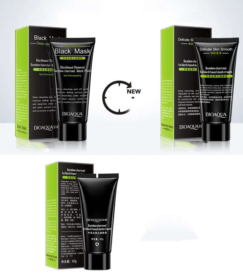 OEM bioaqua бамбуковая маска для удаления черных
