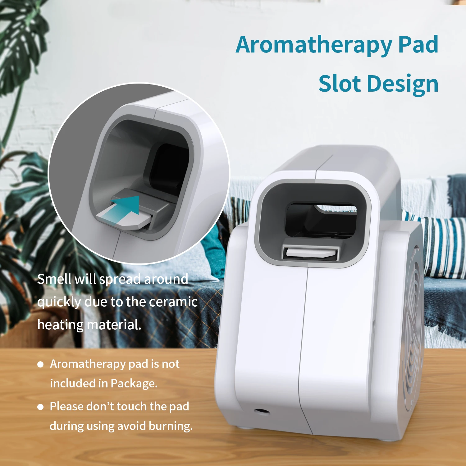 Best USA / European Electric Hands-free Portable Quiet Standing Cooling Aroma Diffuser Leafless Bladeless Room Table Fan