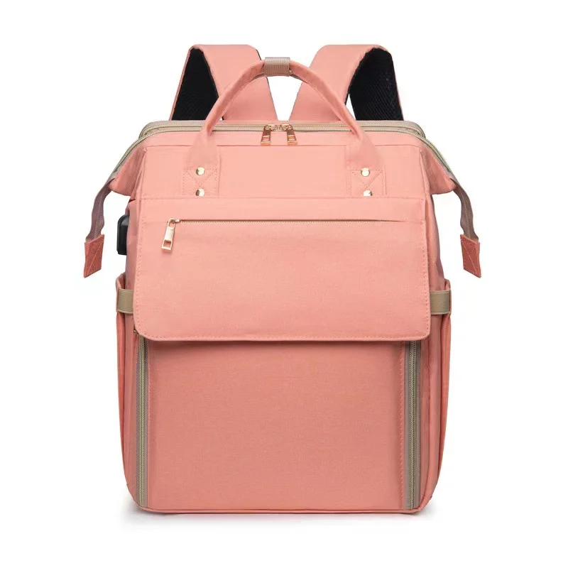 Dropshipping Large Capacity travel sleeping bag with mosquito net baby Folding Chair mommy bottle insulated backpack diaper bag