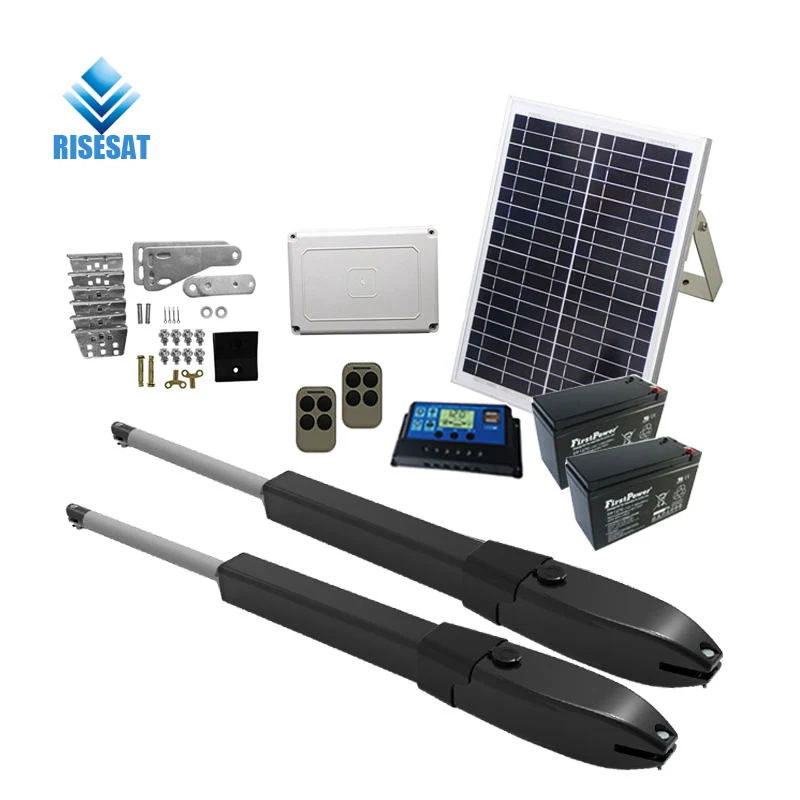 Swing Gate Opener Automatic Full Solar Power 350KG RS-G05 RISESAT
