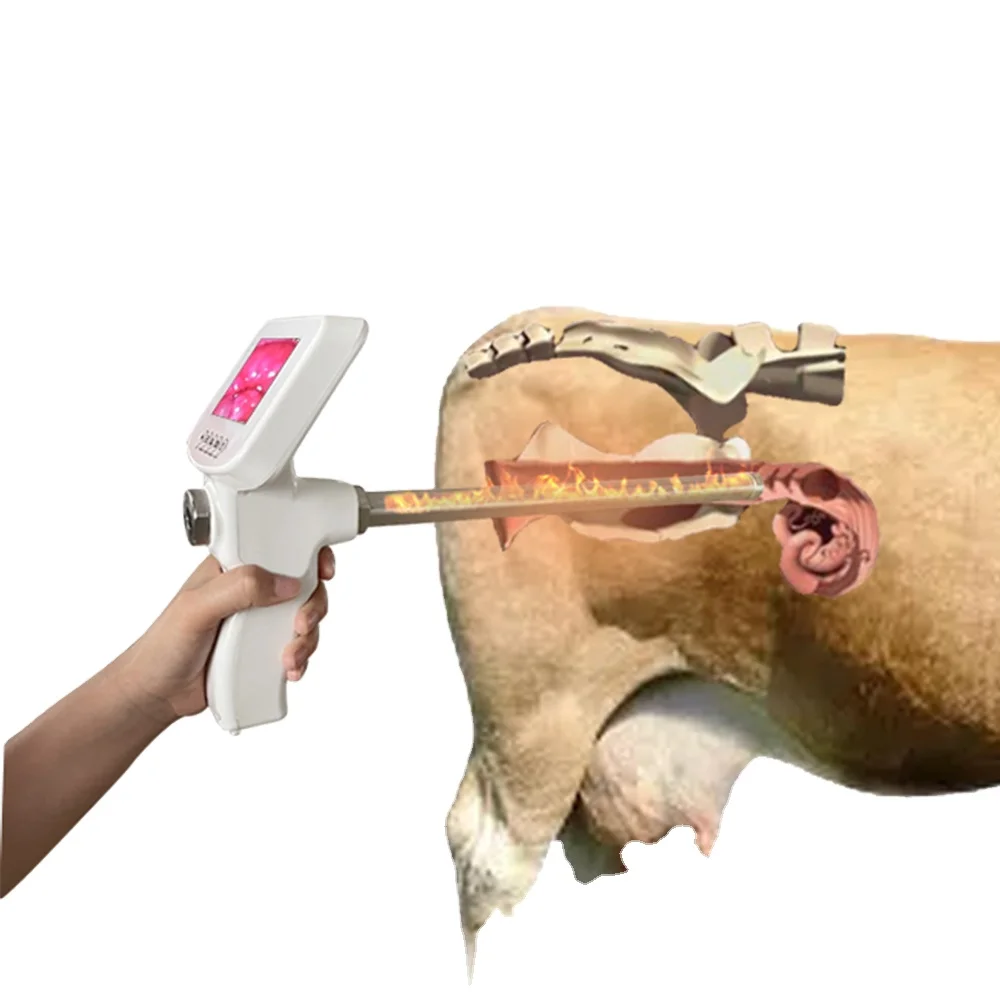CETTIA KD778B Dairy Cow Visual Digital Artificial Insemination Gun Ai Gun with Camera for Cattle