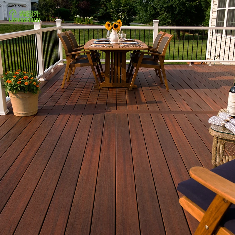 Linyuanwai wpc raw material wpc outdoor wpc wood composite decking floor