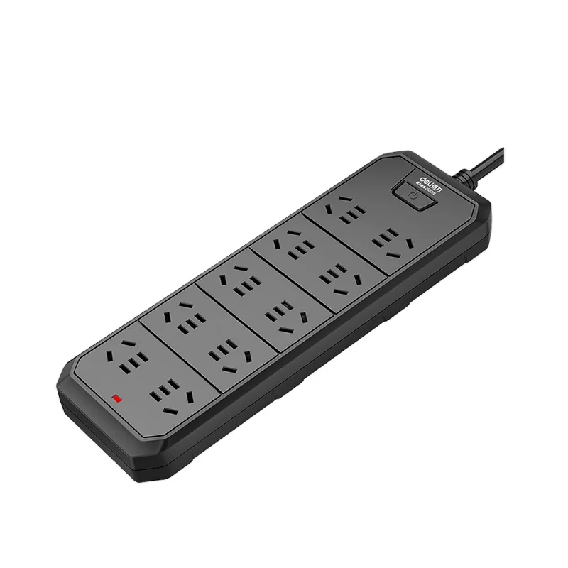 Deli 18342 Высокое качество розетка удлинитель перетаскивающую панель Бытовая многофункциональная черная питания