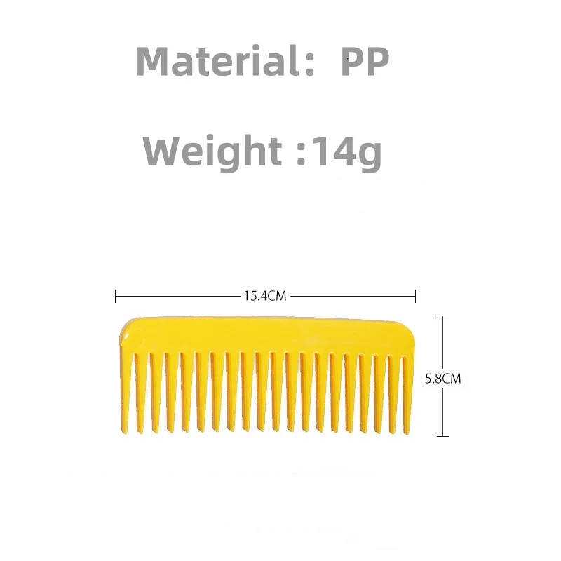 Luma Compact Hair Brush Portable Wide Tooth Comb for Detangling Plastic Hair Care Tool