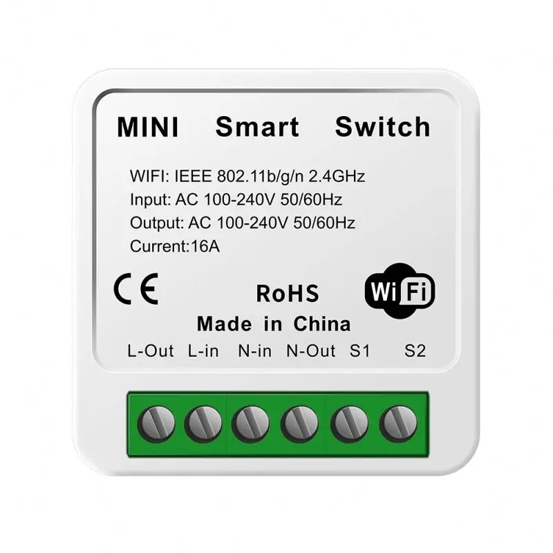 WiFi Switch 10A/16A Smart Breaker Module supports smart life APP Google Home Alexa remote controle