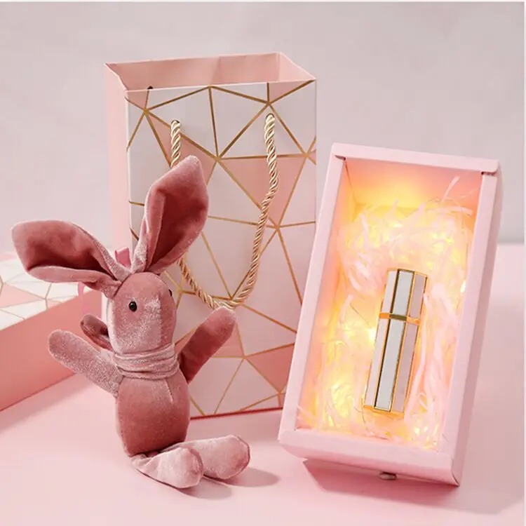 
19x6x5cm in stock lipstick gift box empty paper gift box simple for birthday exquisite hand gift packaging 