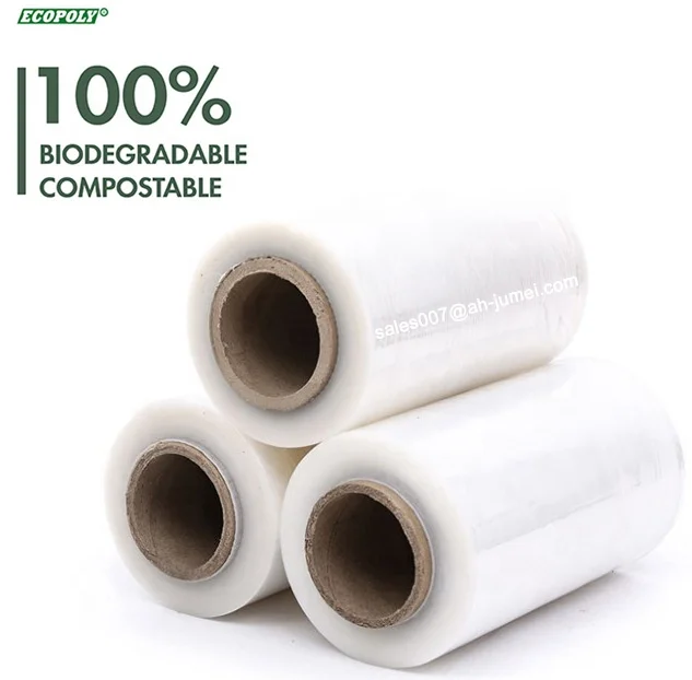 
Manufacturer Wholesale High Quality Supply Packaging Biodegradable Stretch Film 