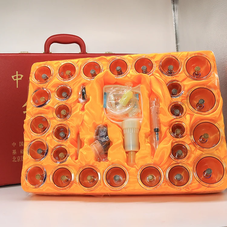 27 Factory Wholesale magnetic cupping set Vacuum therapy ventouse hijama cupping set professional cupping set with 27 cups