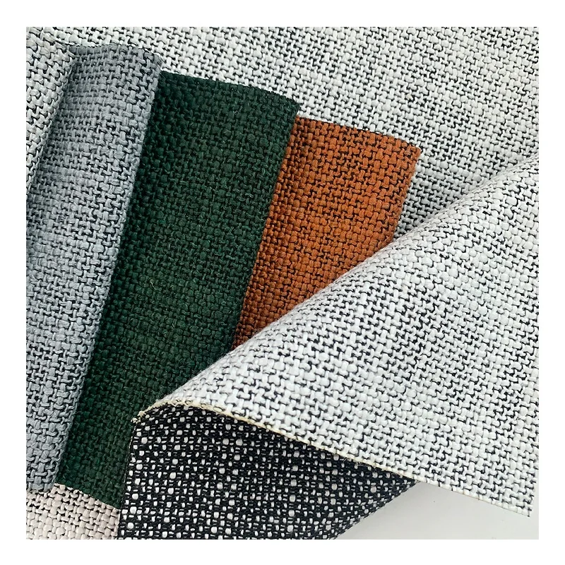 Wholesale Chair Upholstery Thick Fabric Textile Raw Material linen Cotton For Furniture Sofa