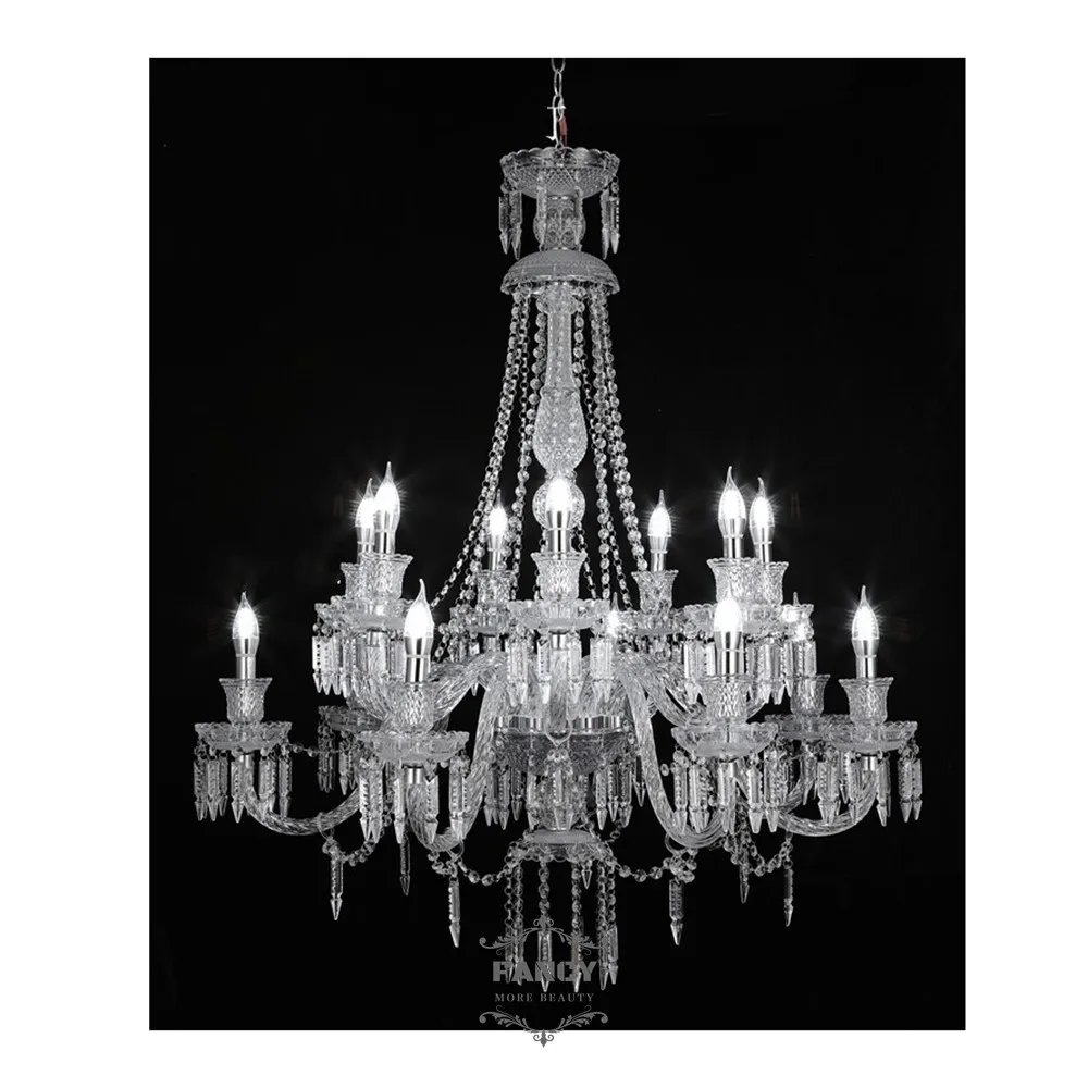 Italian Style Luxury Wedding Chandelier Silver Wedding Ceiling Lamp with Crystal Draping