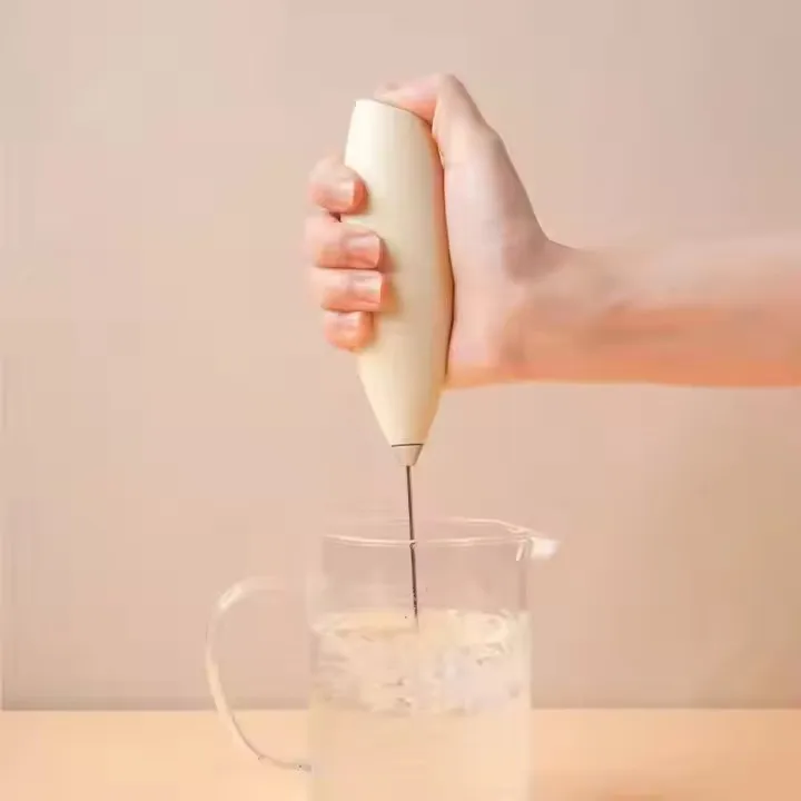 High Speed Electric Milk frother Stainless Power Handheld Coffee Frother Home Wireless Baking Milk Coffee Frother Electric Mixer