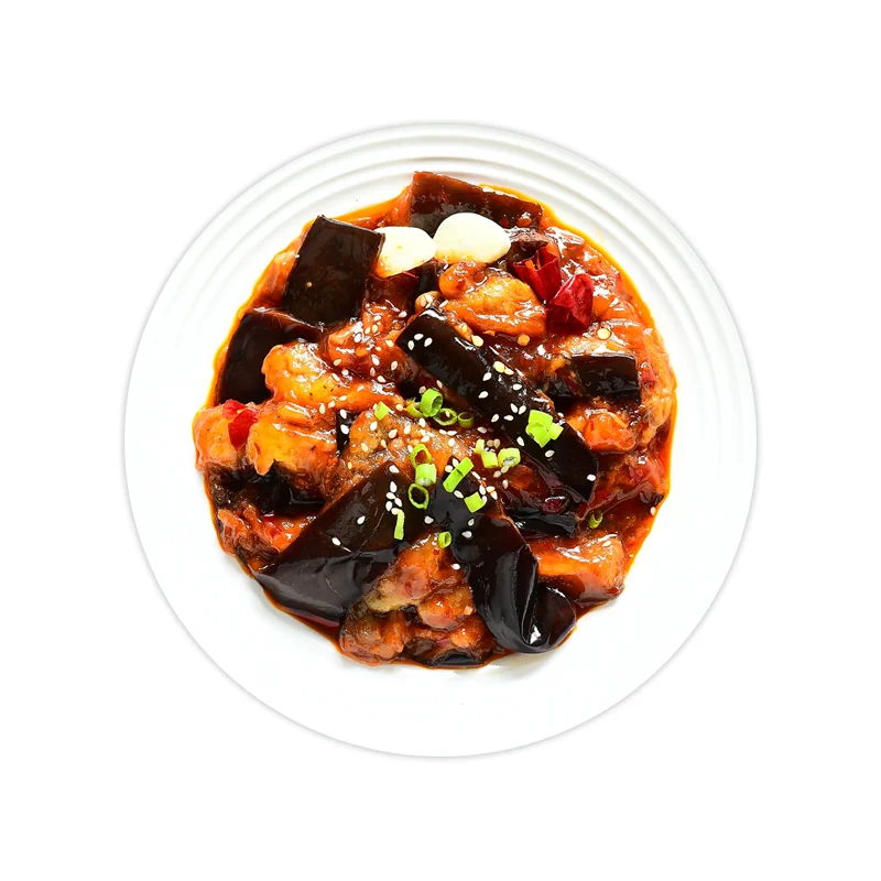 Strength factory high quality ready to cook food Sichuan flavor Frozen eggplant Suitable for take-out restaurants delicious