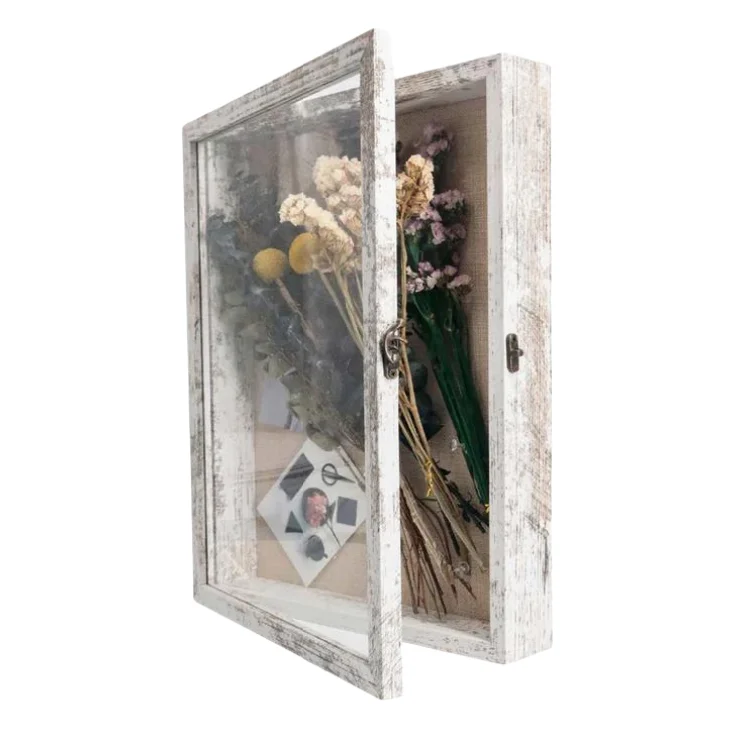 11x14i nch Glass & Metal Shadow Box Frames for Floral Photo Display - Wholesale Memorial Gifts for Cherished Moments