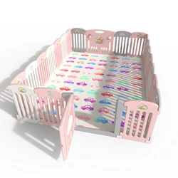 Newest simple style indoor plastic safety fence  baby activity play fence