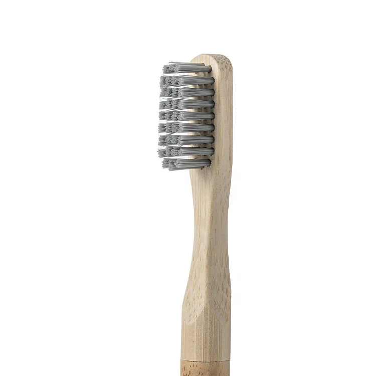 Eco-friendly Bamboo Toothbrush with Replaceable Heads for Biodegradable Soft Charcoal Bristle  remove and replaceable  Heads