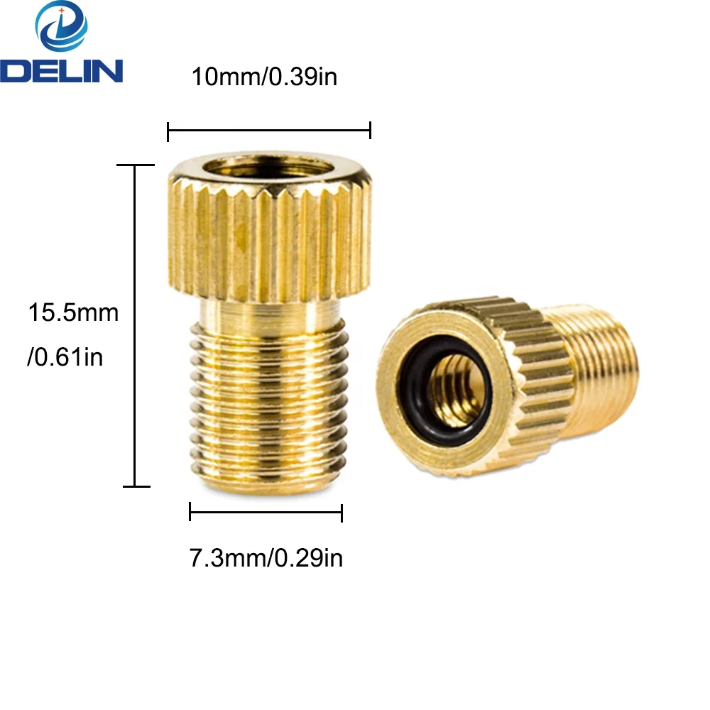 Bike Convert Presta to Schrader Adaptor Brass Presta Valve Adapter