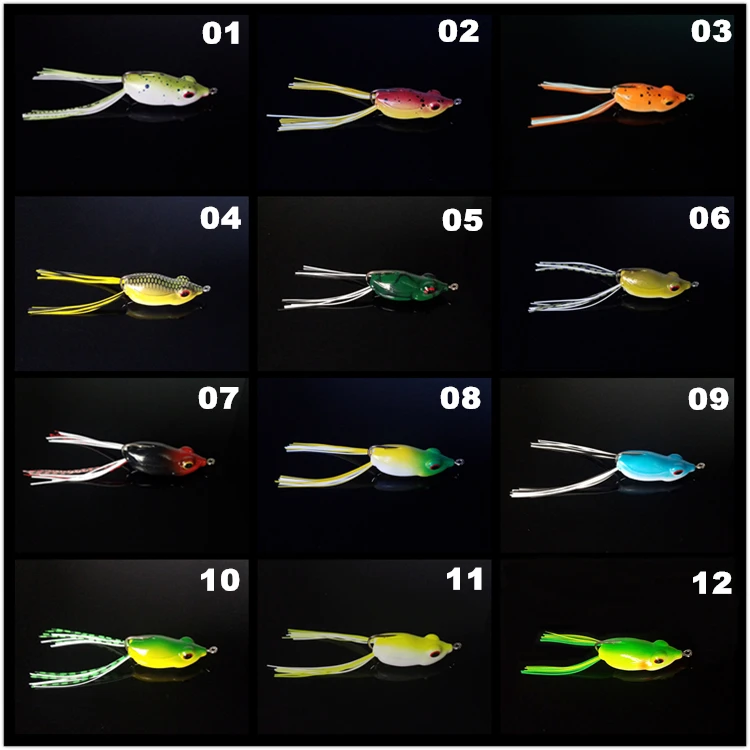 Frog lures topwater top water frog lures frog lure with two spoon