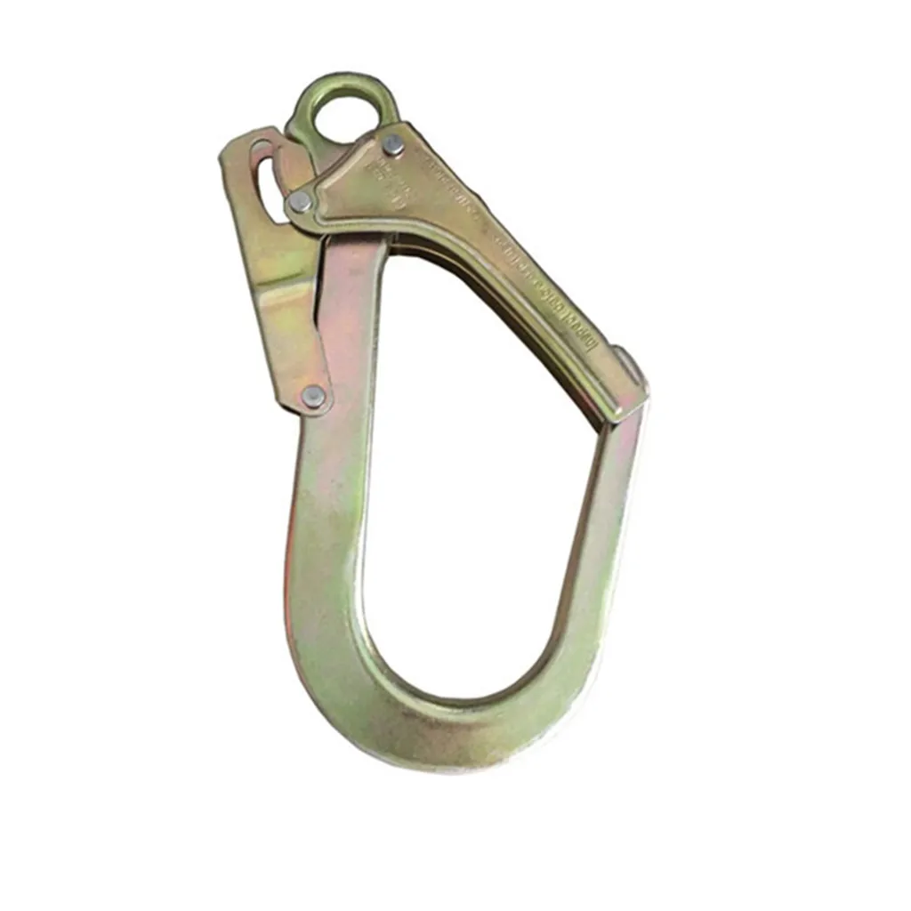 110 mm*218 mm CE certification 25 Kn Factory Double Action Safety  Steel Snap Hook Large Gate Hook Double-locking hook