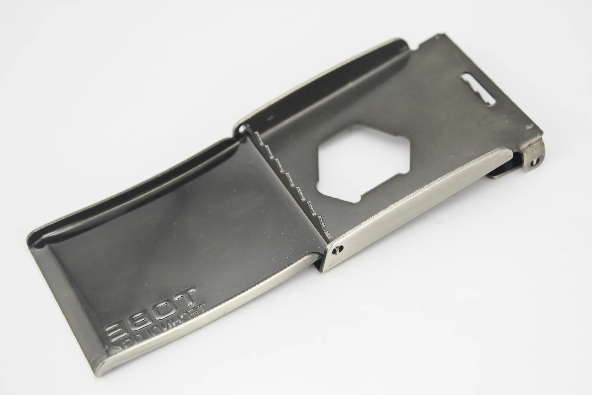 Excellent quality emboss logo metal belt buckle accessories adjust buckle cowboy belt buckle custom military Clips 42*60mm