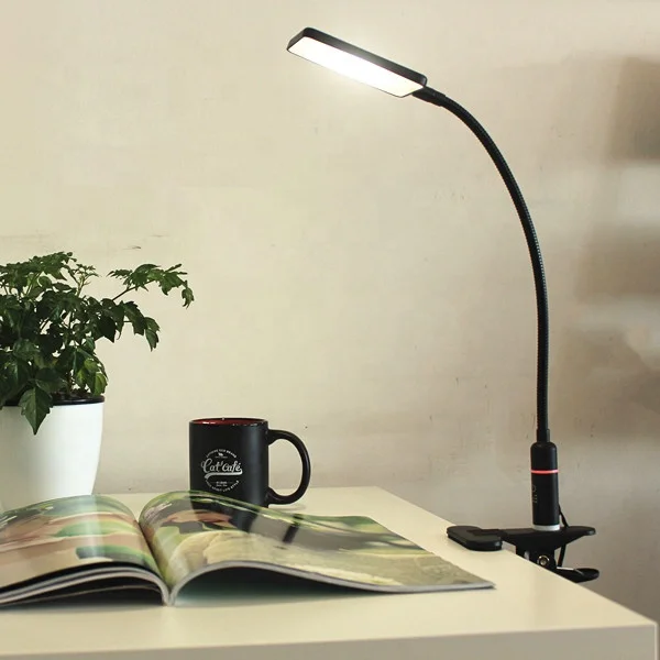 Алюминий длинные «гусиная шея» гибкие 3-ступенчатое диммируемая лампа для чтения настольная лампа для дома и офиса