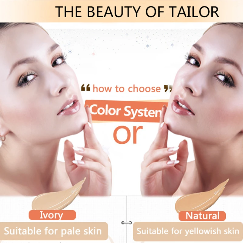 Oem Cosmetics Makeup Air Cushion Foundation CC Cream Long Lasting Moisture Brighten Foundation BB Cream 30g