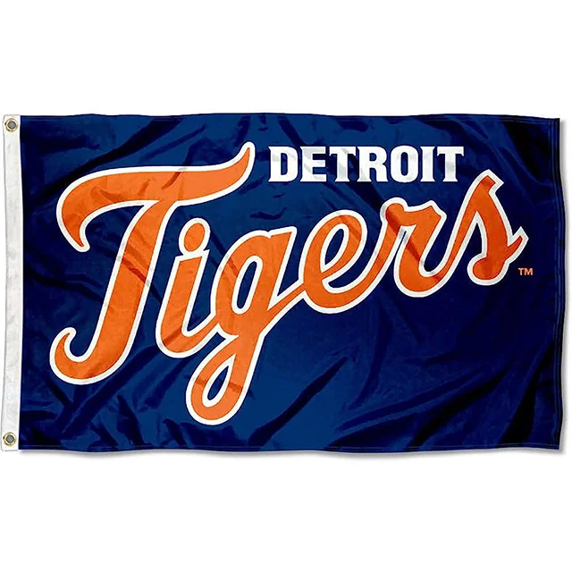 High Quality MLB Flag Custom Printed 3X5ft 100% Polyester Double Sided Detroit Tigers Flag
