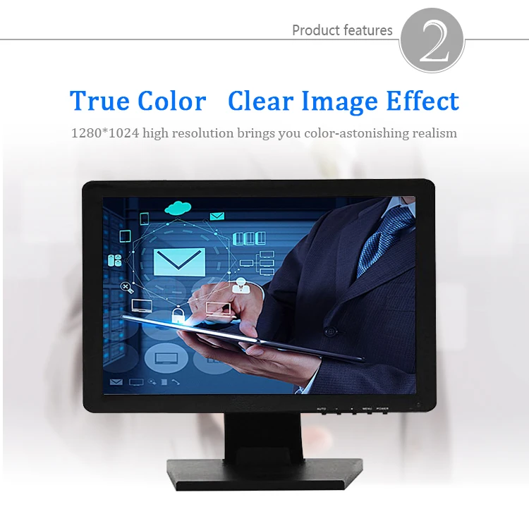 Touchscreen 7 10 10.1 12 15 17 18.5 19 21.5 27 inch Computer POS PC TFT LCD Display resistive Touch Screen Monitor