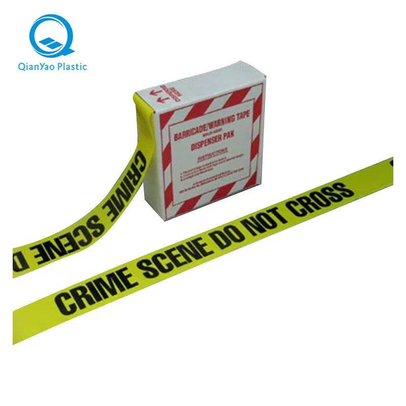Fast Delivery Free Sample Non-adhesive Plastic Pe Film Strong Construction Danger Areas Marking Barricade Caution Tape