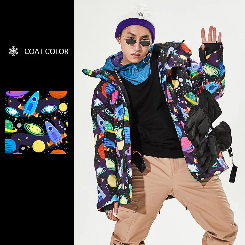 Custom Logo Winter Windproof Breathable Jacket Outdoor Sports Snowboard Wear Snow Suits Alpine Ski Fashions Snow Clothes Womens