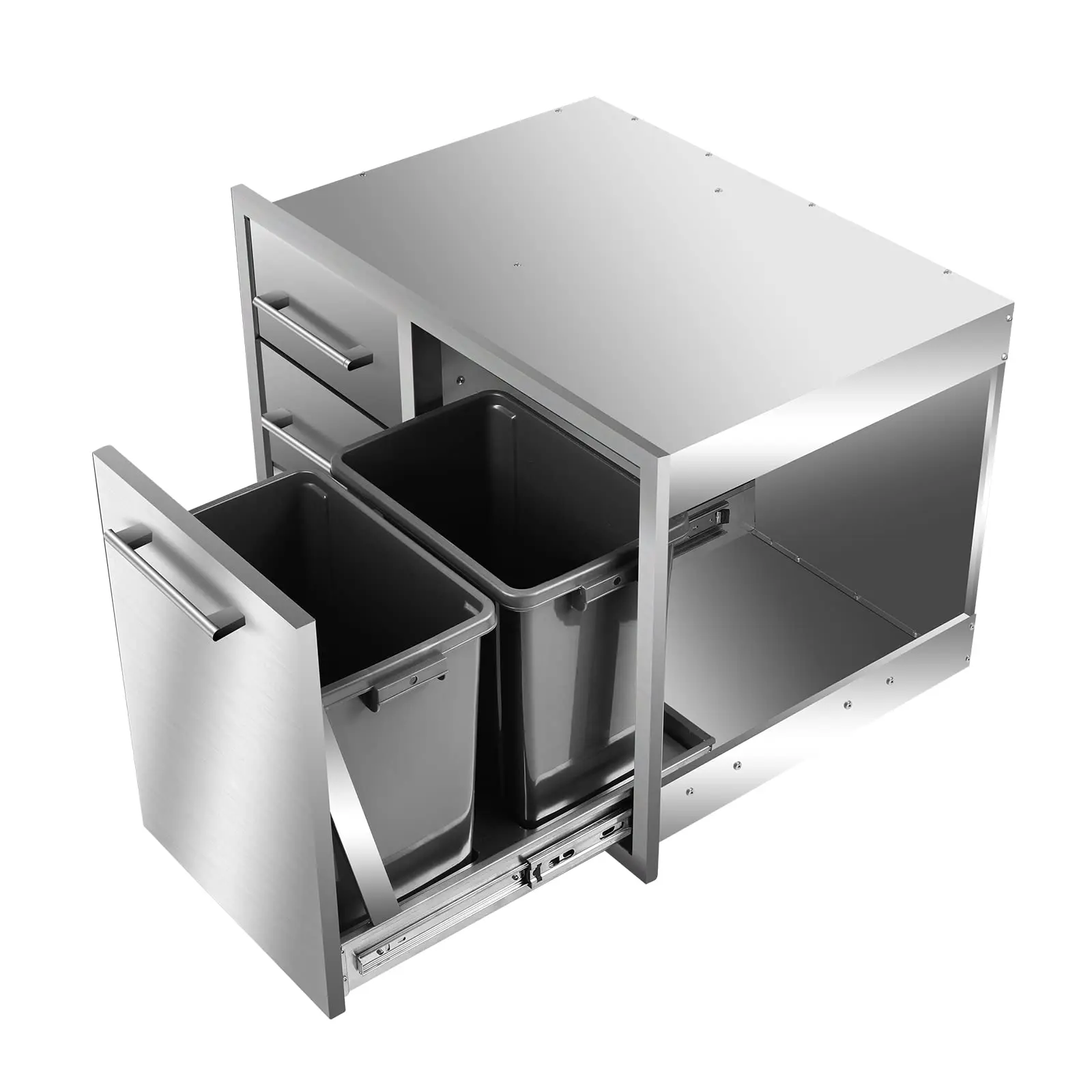 New Professional Outdoor Kitchen Door and Storage Drawer Combo Stainless Steel Kitchen Cabinet