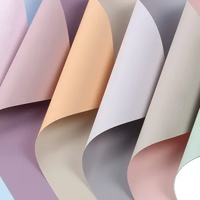 Cheap Price Korean Waterproof Flower Wrapping Paper Double Color Bouquet Wrapping Paper For Flowers Waterproof Packaging Paper