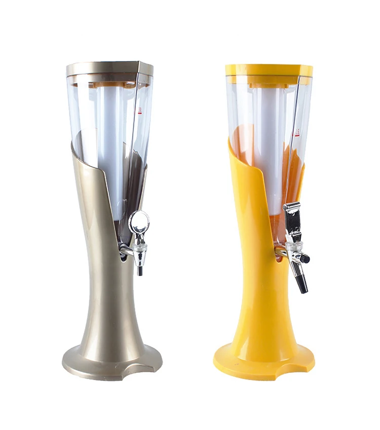 Custom 1.5L 2L 3L Portable Juice Beverage Drink Tower Tap Keg Automatic Electric Beer Dispenser with Led Light