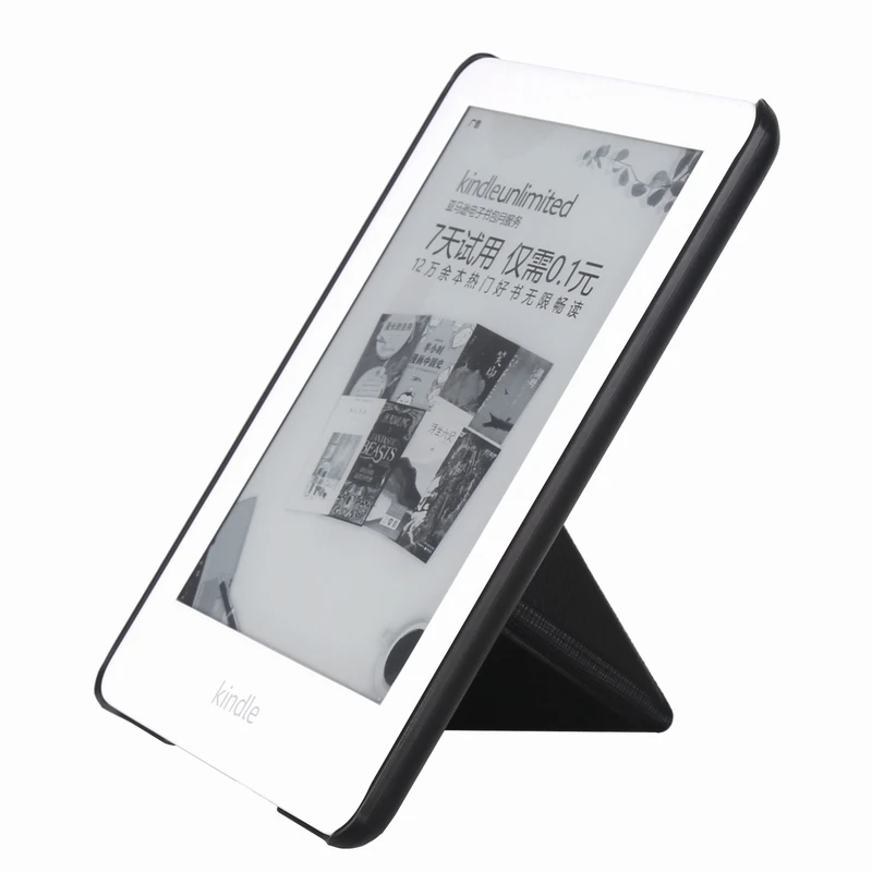 Slim Lightweight Ultra Thin Leather Flip Cover Case with PC Back Cover Case Sleep/ Wake Up Function for Kindle 10th/Lite 658